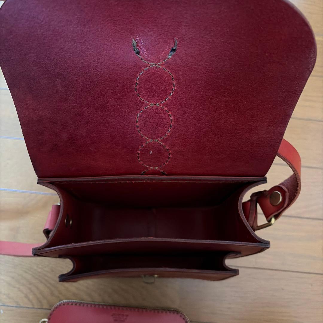 美*空様 【希少・美品】HERZ ヘルツ レザーショルダーバッグ＆ペン