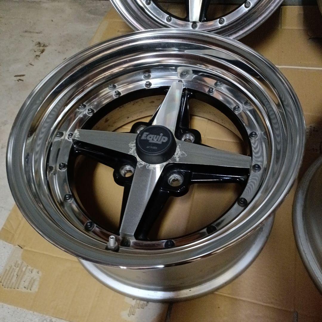 ワーク Equip エクイップ01 7.5j×15インチ 4本セットリペア済