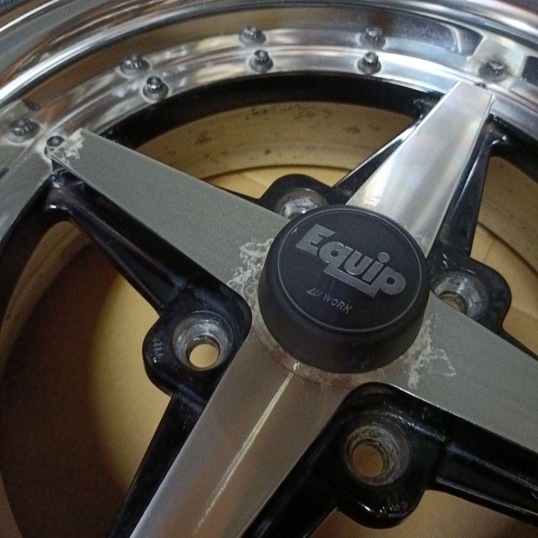 ワーク Equip エクイップ01 7.5j×15インチ 4本セットリペア済