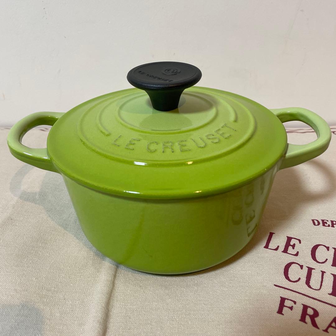 新品》廃盤色kiwi ルクルーゼ ココットロンド 14cm - メルカリ