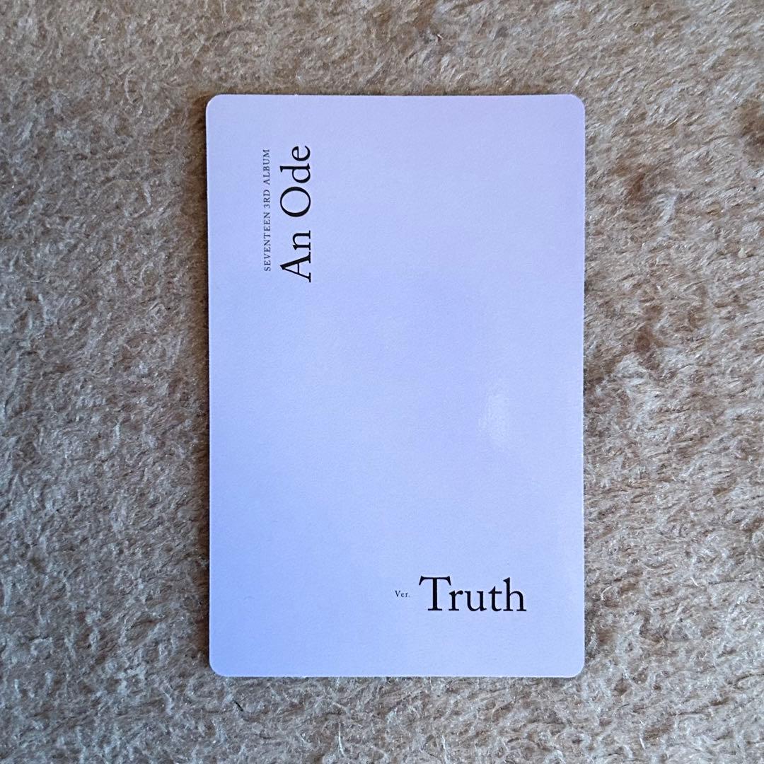 seventeen エスクプス スンチョルAn Ode: Truth トレカ - メルカリ