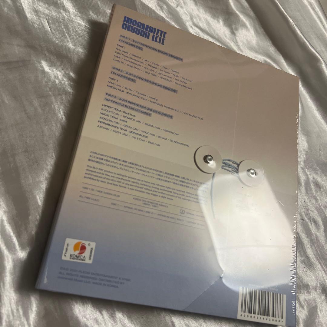 SEVENTEEN INCOMPLETE Blu-ray 新品未開封　日本語字幕