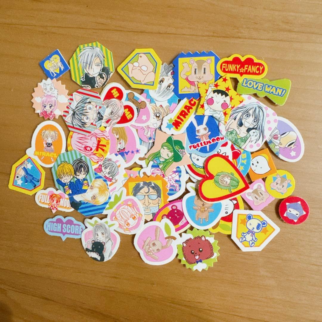 平成レトロ 平成女子 りぼんキャラクターフレークシールセット