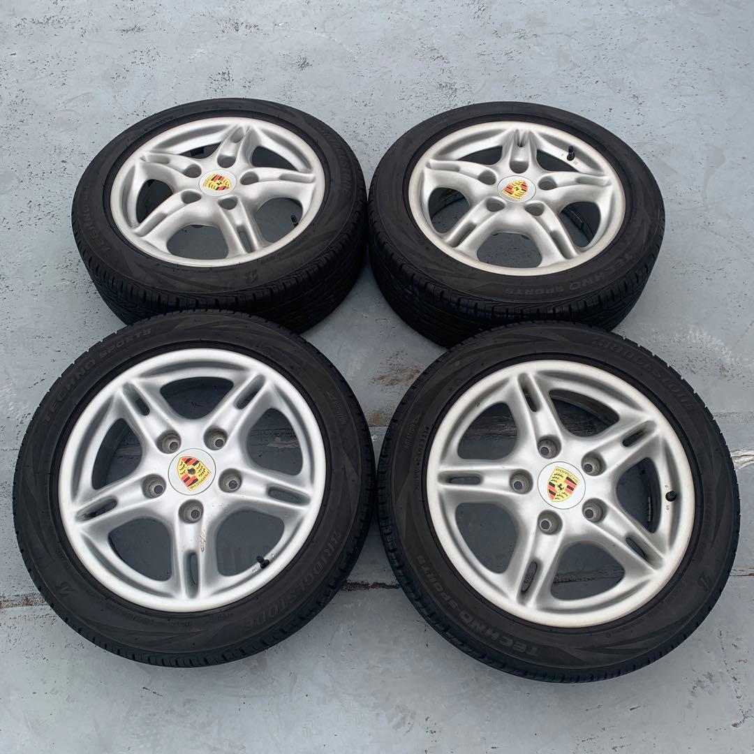 美品ポルシェ 986ボクスター純正ホイール4本セット ほぼ新品