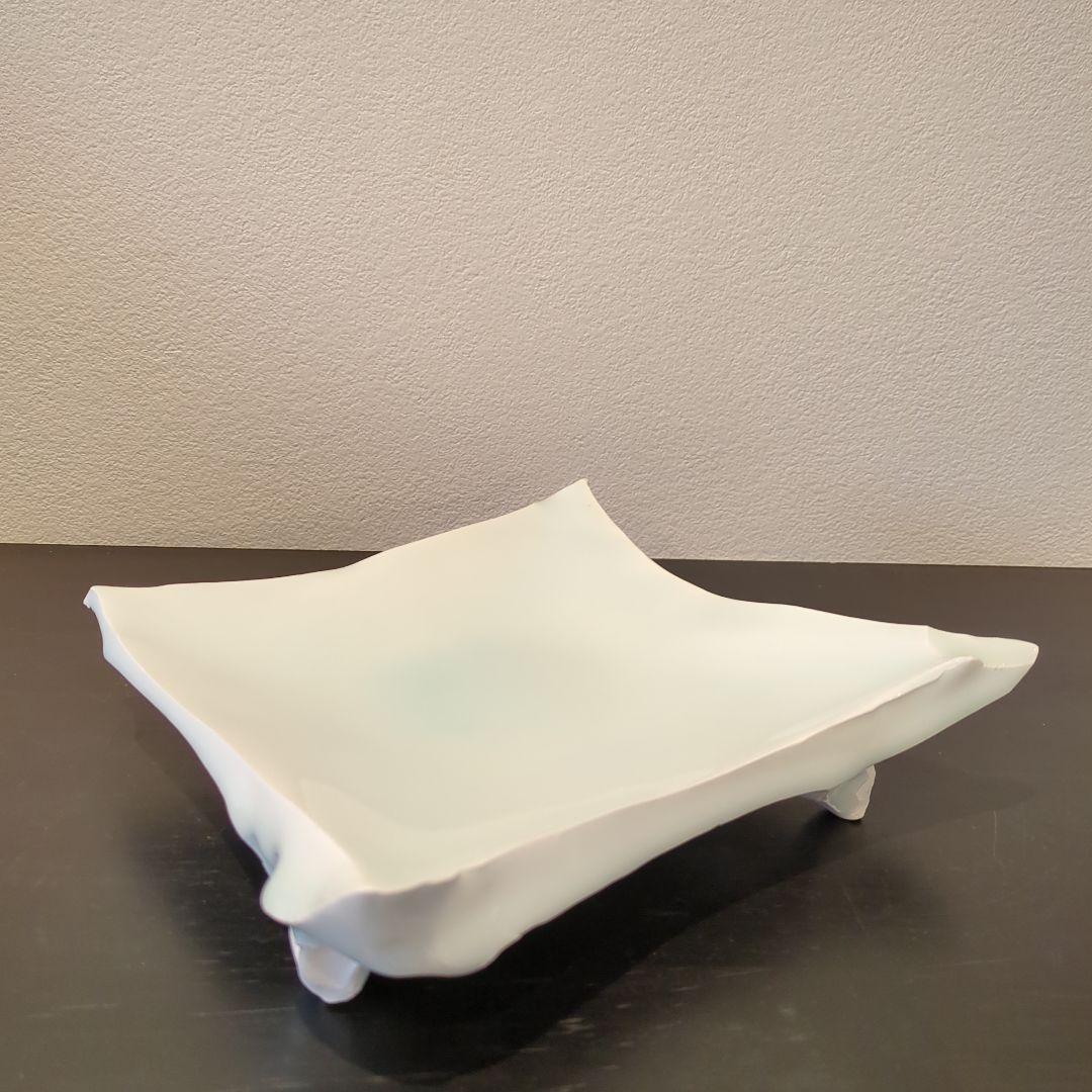 加藤委 造 青白磁 角皿 加藤委 造 青白磁 角皿 - メルカリ