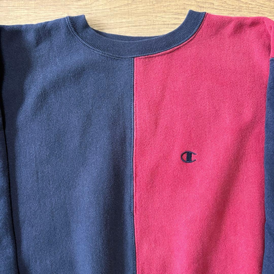 珍ピオン】 チャンピオン 90s USA製 リバースウィーブ XL クレイジー