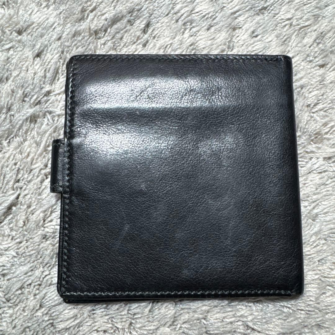 GUCCI グッチ オールドグッチ 二つ折り財布 レザー ブラック - メルカリ