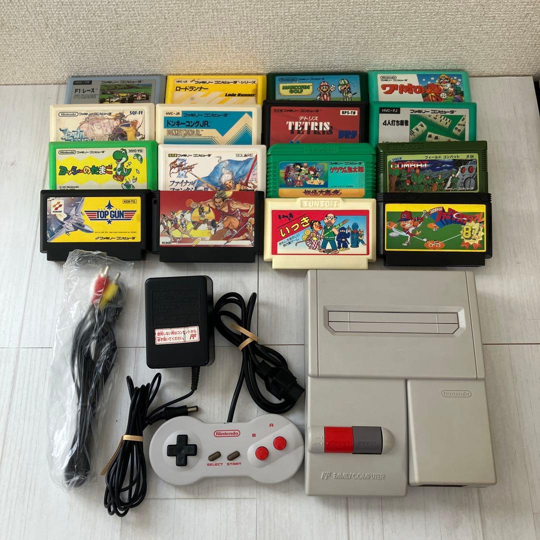 中古清掃済み】ニューファミコン 16本ソフトセット お値下げ不可