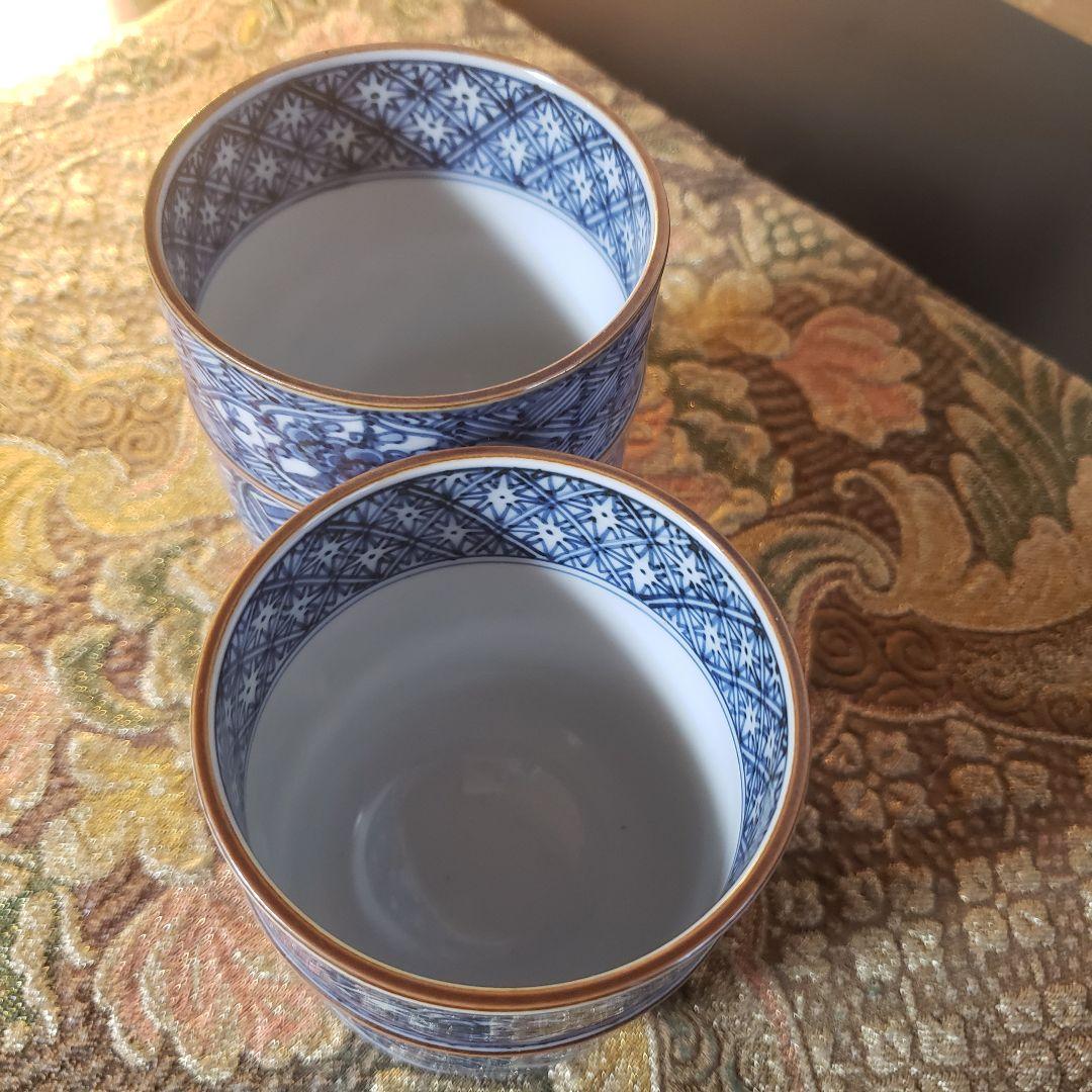 ☘️京焼 清水焼 山本 壹楽 菊彫祥瑞 夫婦湯呑 湯呑 壱楽 湯呑み ペア