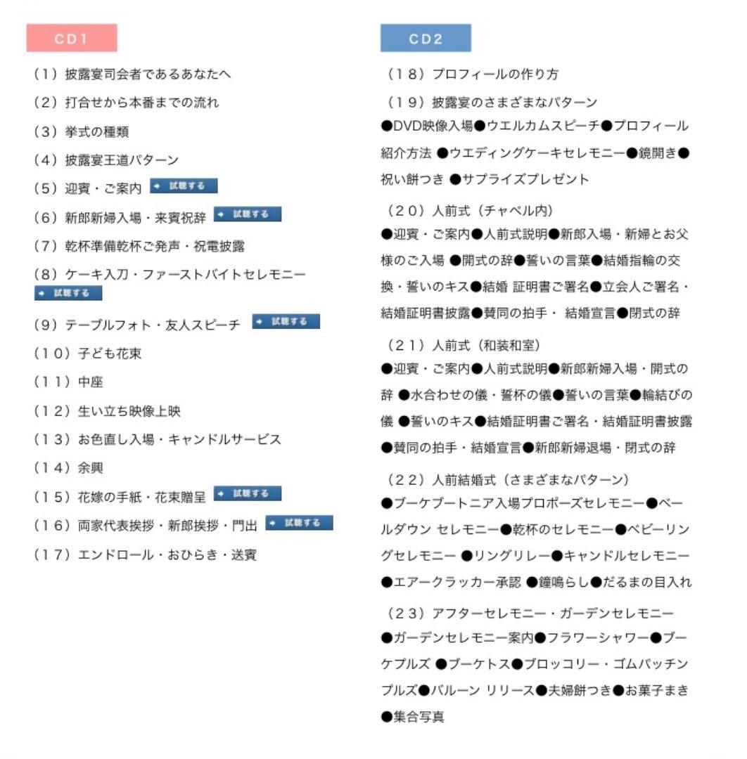 披露宴司会台本・CD 友人司会 結婚式 二次会 人前式 シナリオ - メルカリ