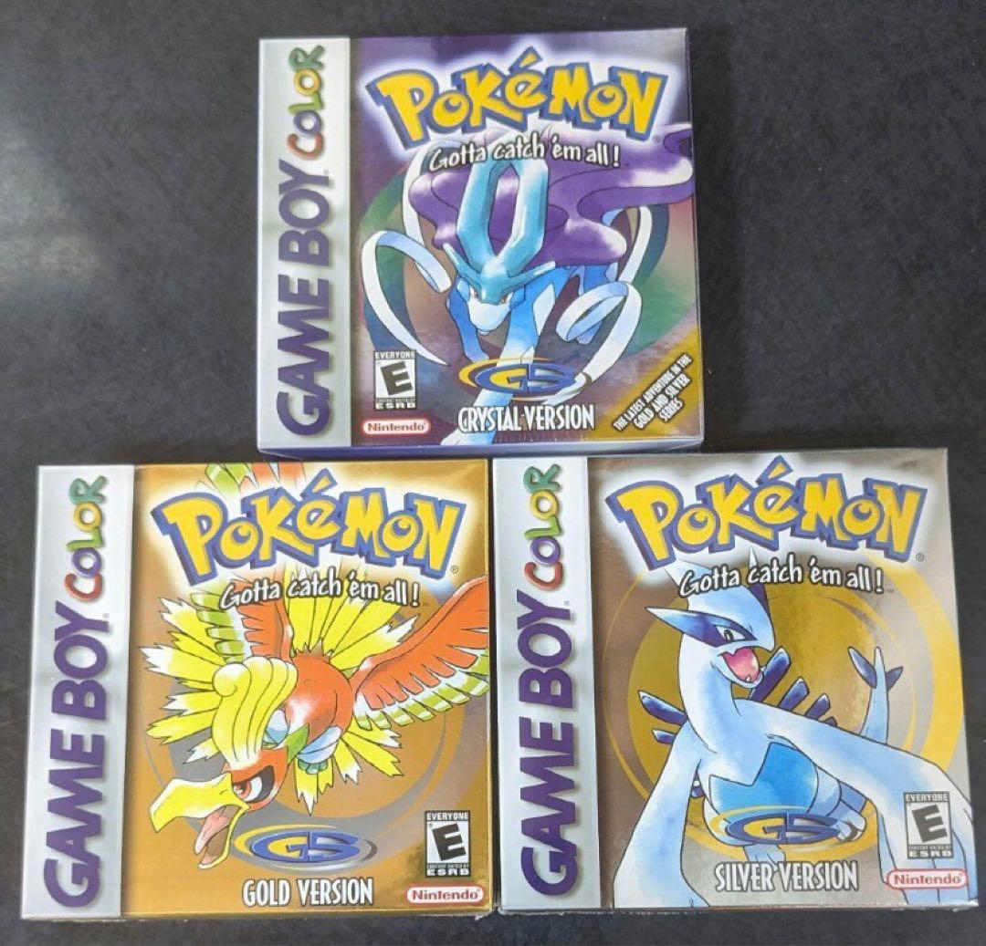 ポケットモンスター ゲームボーイ 金 銀 クリスタル 北米版 未開封