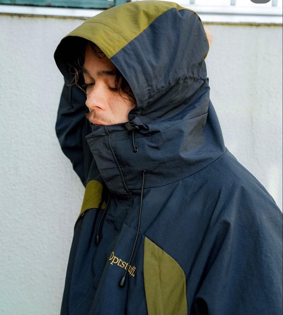 OPTSTUFF] SHELL PARKA (NAVY×KHAKI) M - メルカリ