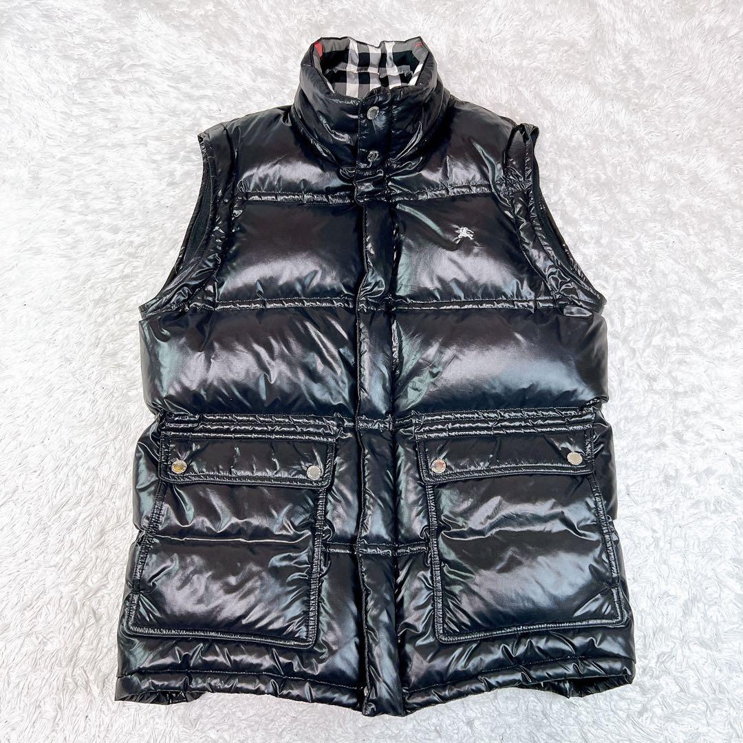 バーバリー ブラックレーベル ダウンジャケット ダウンベスト 2WAY L
