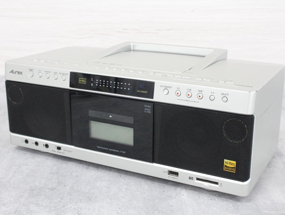Ψ△東芝 Aurex ハイレゾ対応 SD/USB/CDラジカセ TY-AK