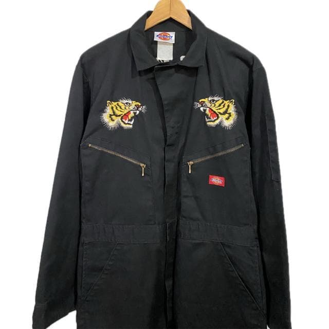 00s Dickies ディッキーズ 虎 スカジャン刺繍 オールインワン つなぎ