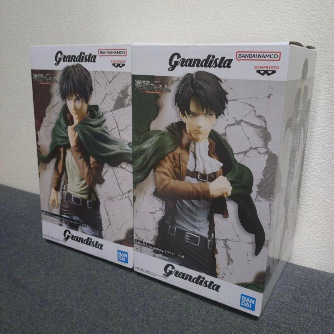 進撃の巨人 エレン リヴァイ グランディスタ フィギュア セット - メルカリ