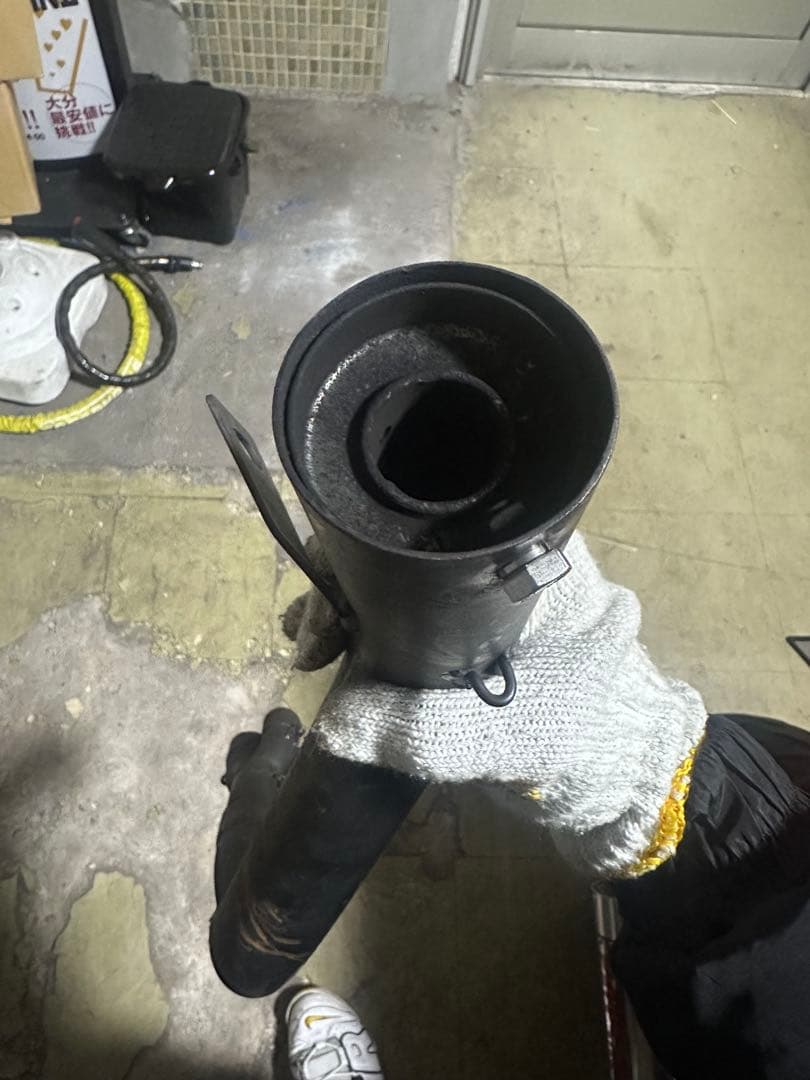 HONDA CBX400F 社外ショート菅マフラー黒 中古 - パーツ特別