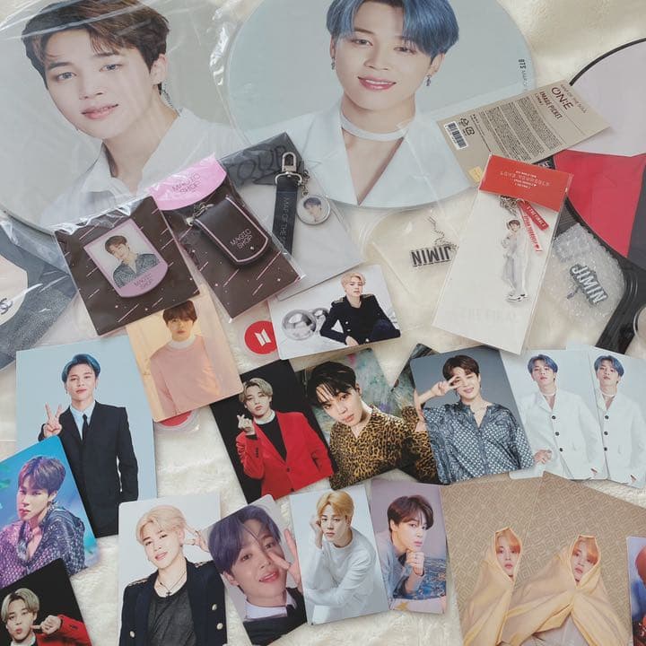 連休値下げ！ BTS うちわ トレカ グッズ ジミン 公式 まとめて