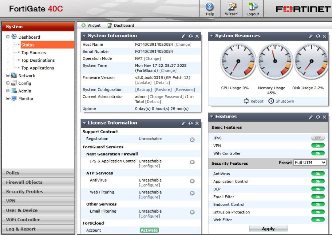 ジャンク扱い】Fortigate 40C × 2台 - メルカリ