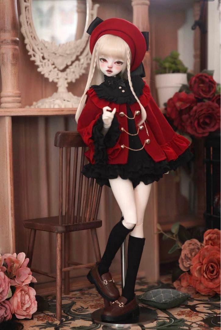 ディーラー様製 4分サイズ お洋服 赤色 海外BJD MDD MSDなど - メルカリ