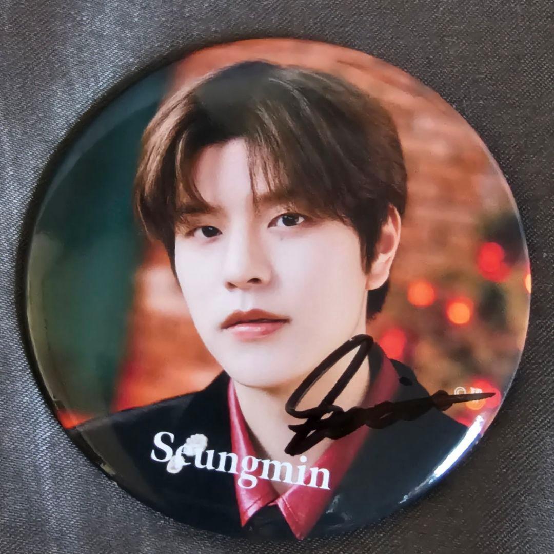 stray kids スキズ スンミン 直筆サイン入り缶バッジ - メルカリ