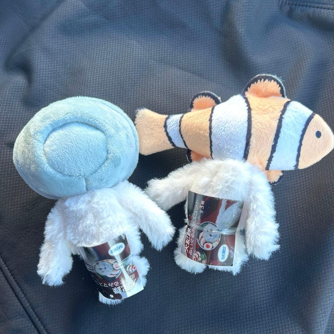 犬記録ぬいぐるみマスコット2点 ラーメン•クマノミ！！ ぬいぐるみ