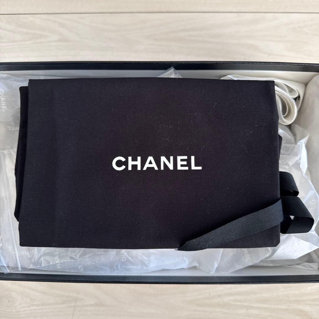 【新品未使用】CHANEL シャネル　ブラック　バレエシューズ　37.5cm