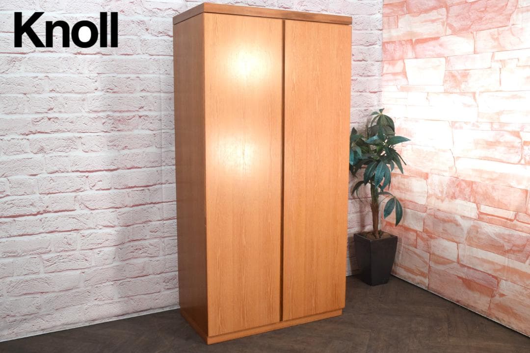 Knoll / ノール 両開きキャビネット 役員書庫 観音書棚 1997年製 b G-N3605 生興 旧JIS スチール両開き書庫 深型 幅880 高さ1790 ニュー