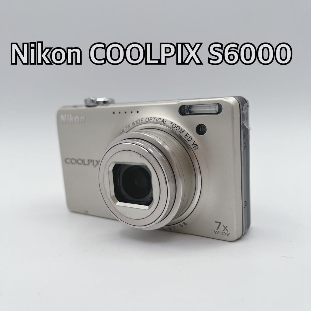 ジャンク Nikon COOLPIX S6000 シルバー 7倍光学ズーム - メルカリ