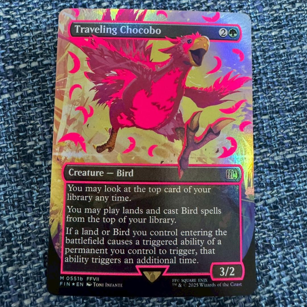 MTG 旅するチョコボ ネオンインク 赤 ピンク FOIL FF chocobo - メルカリ