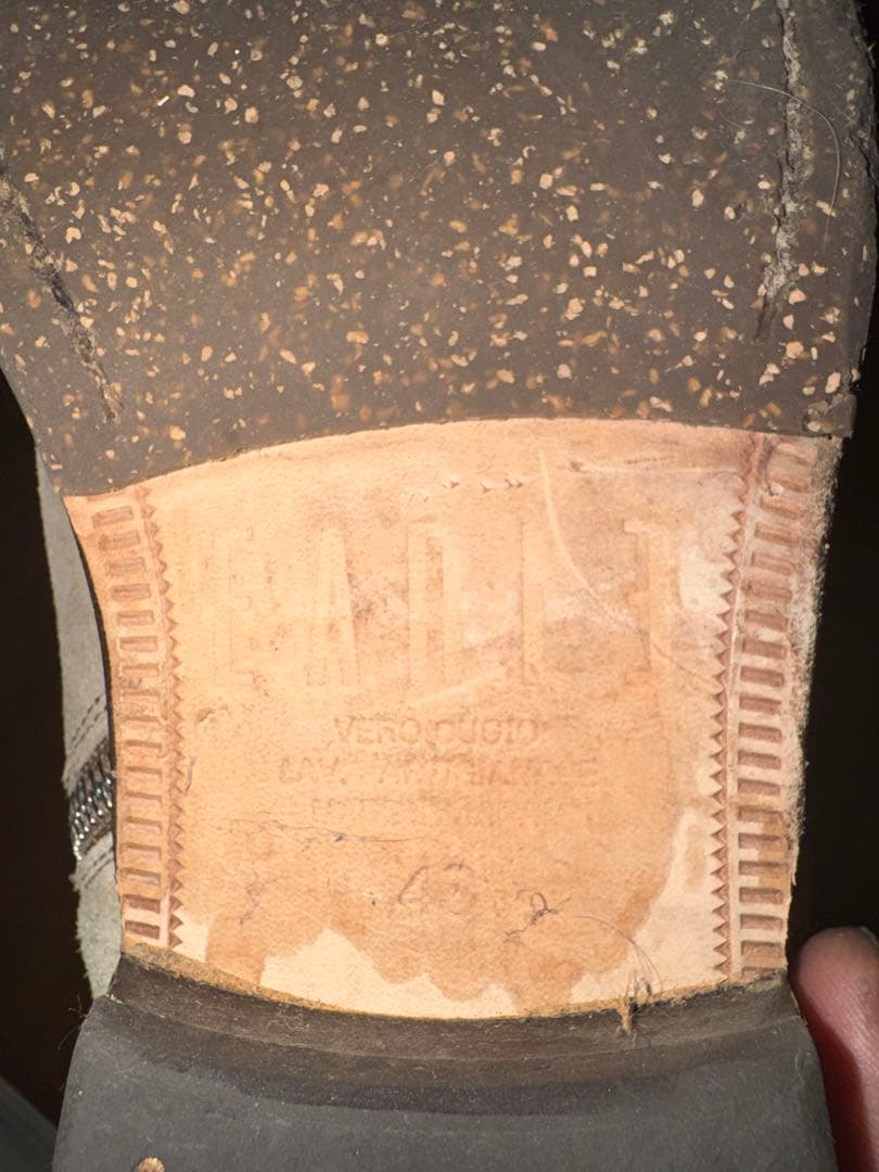 EARLE アール サイドジップ スエードブーツ 43 27.5cm 革靴