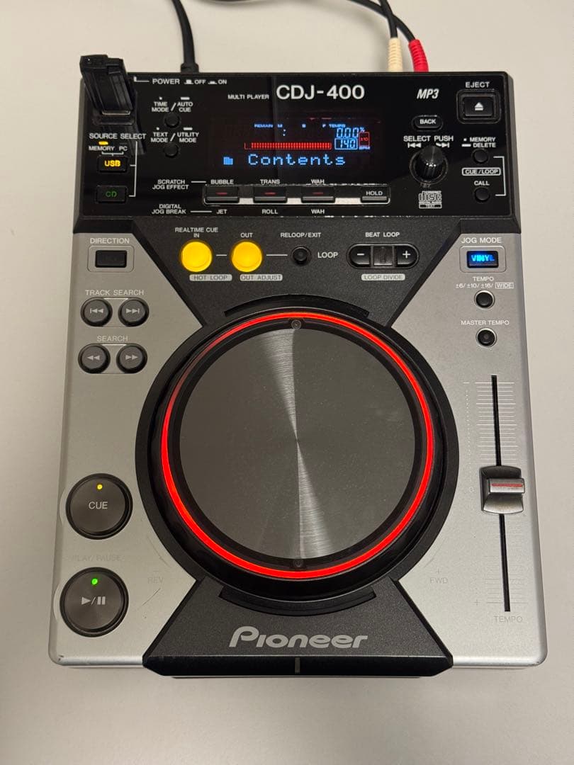【ジャンク品】Pioneer CDJ-400 Pioneer DJ CDJ-400 Pair Digital CD Player DJ Turntable CDJ CDJ400