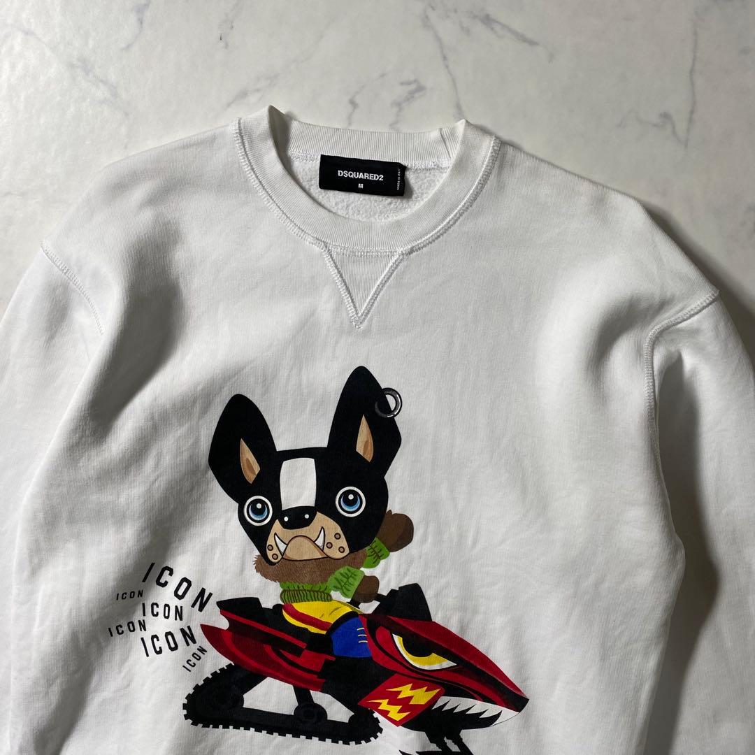 美品】ディースクエアード スウェット CHIRO 21AW プリント ICON