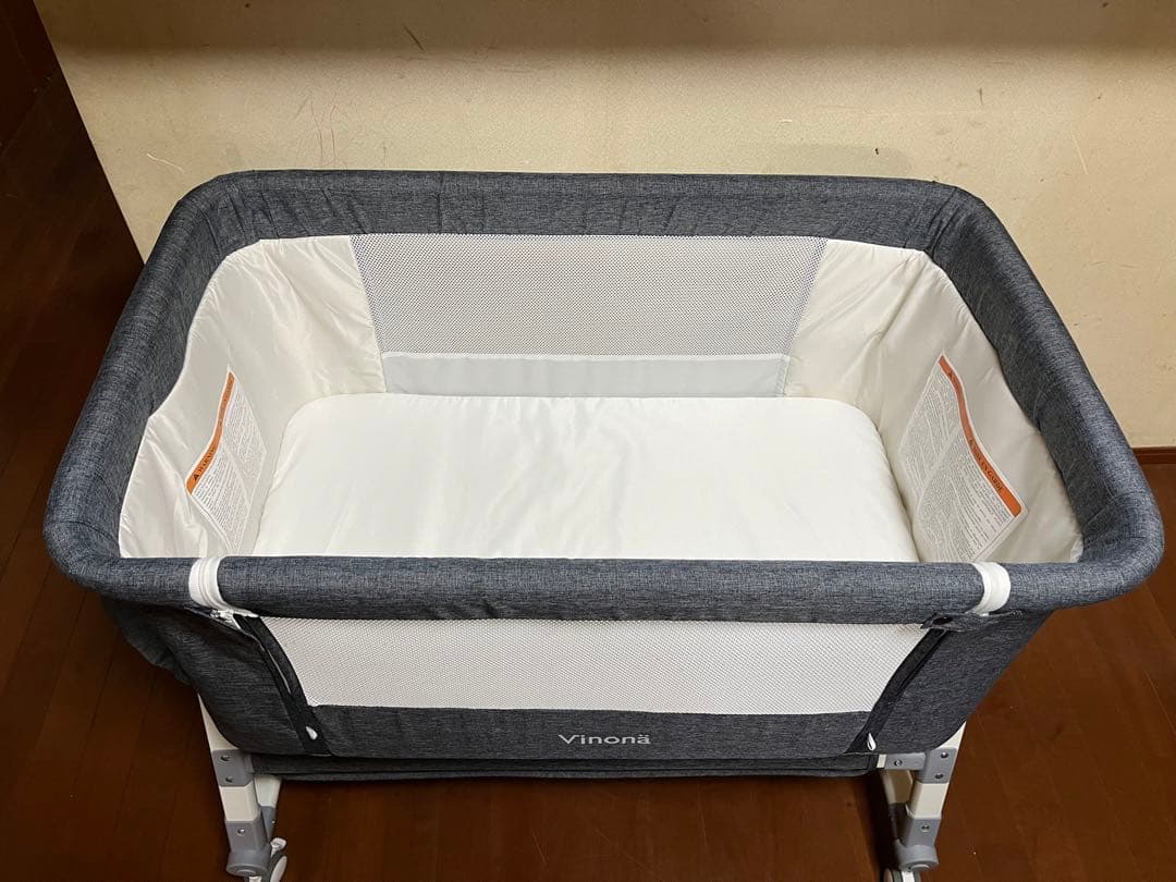 Vinona ベビーベッド 添い寝 折りたたみ ハイローベッド - メルカリ