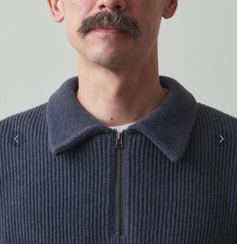 22aw Crepuscule x Steven Alan Zip Polo 1 - メルカリ