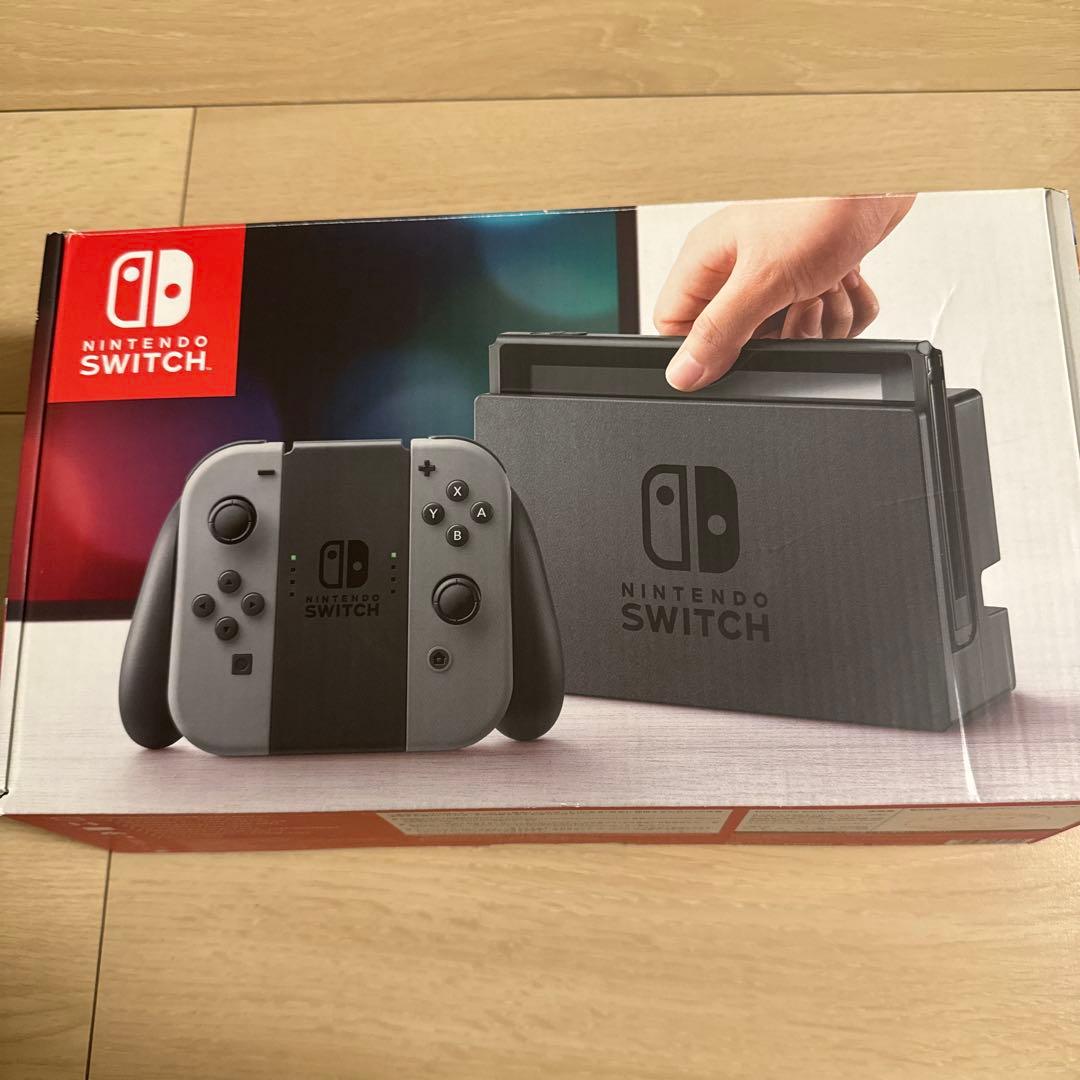 【ジャンク品】Nintendo Switch 本体 グレー　箱付き Nintendo Switch グレー 本体ジャンク品 - メルカリ