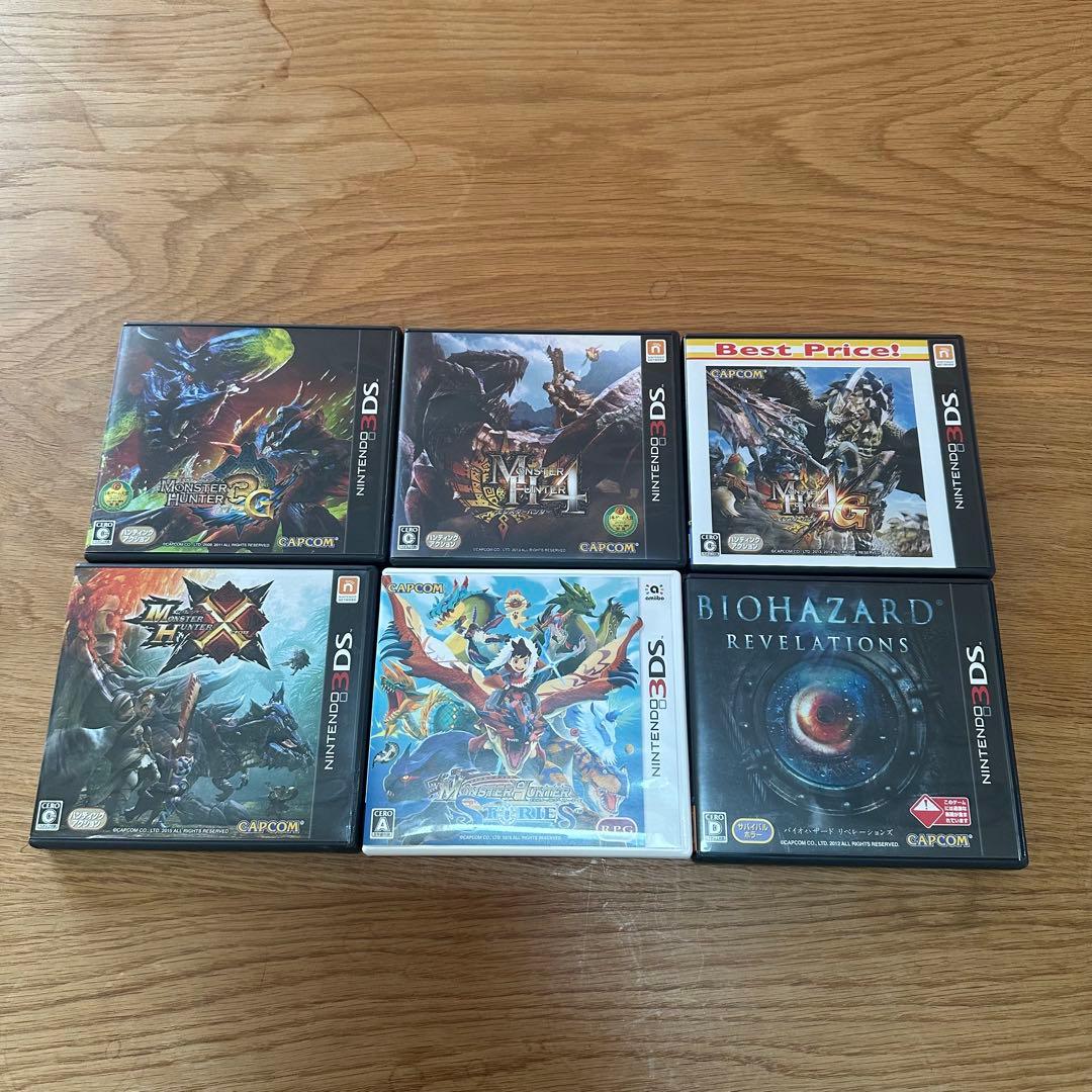中古 3DS モンハンソフト】モンハンシリーズ 5本セット＋おまけ1本