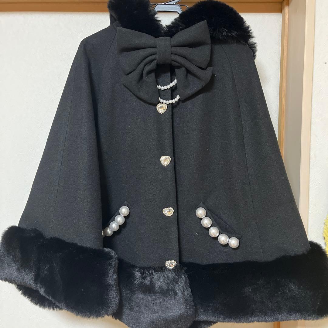 MARS ポンチョ コート 黒 - メルカリ