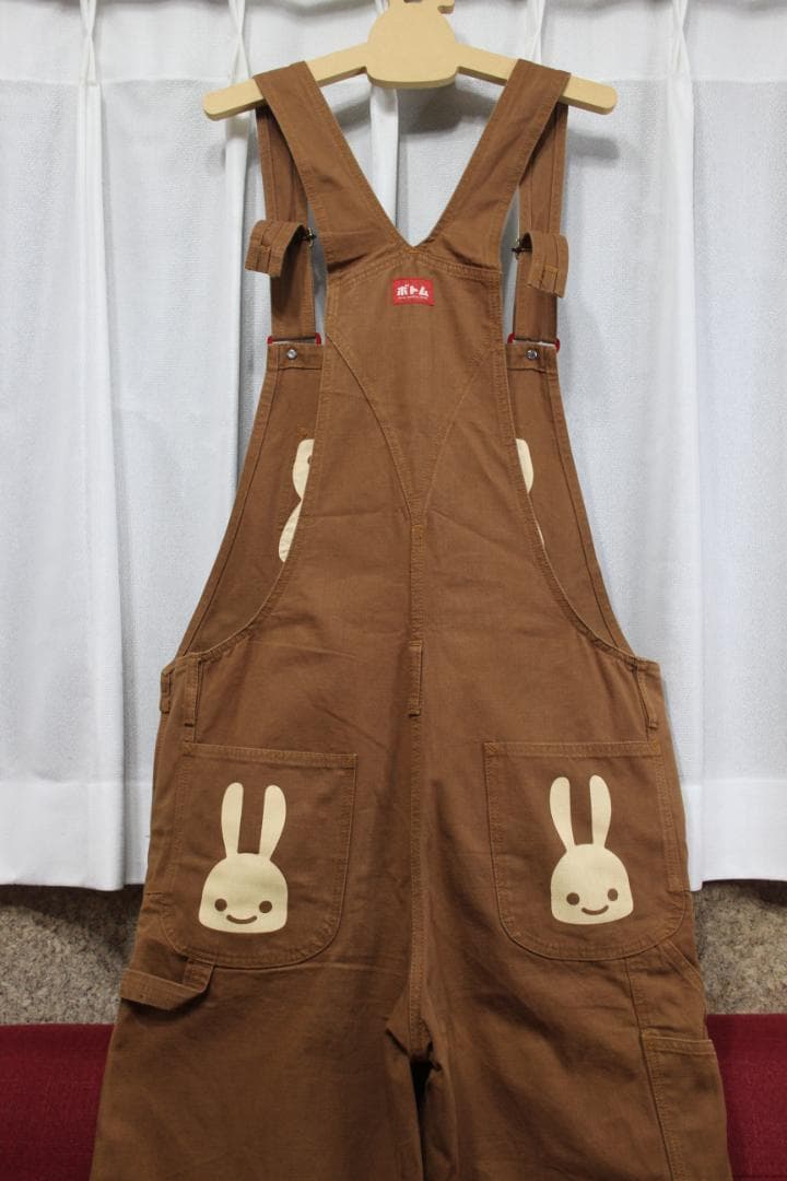 CUNE ウサギ オーバーオール うす茶 Lサイズ 日本製 CUNE キューン