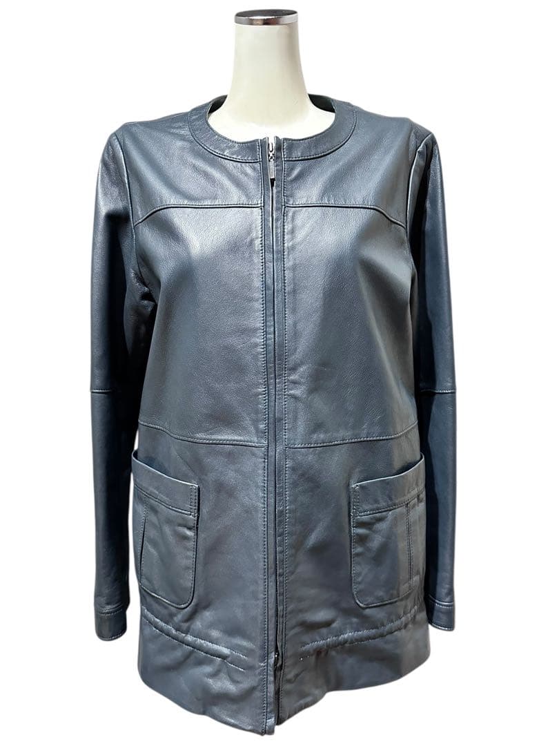 11号 大きいサイズ！極美品！最高級 レリアン 本革 羊革 ラムレザー