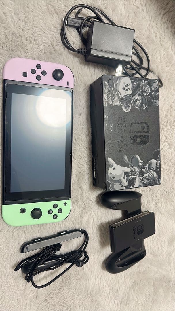 Switch 本体 ドッグなどの付属品セット Nintendo Switch 有機ELモデル ドックセット ホワイト 有線LAN 純正品