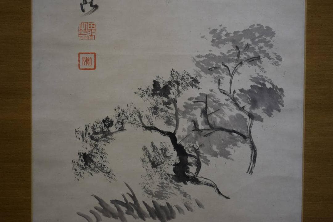 模写/田中柏陰/帰帆画賛/布袋屋掛軸HE-404 - メルカリ