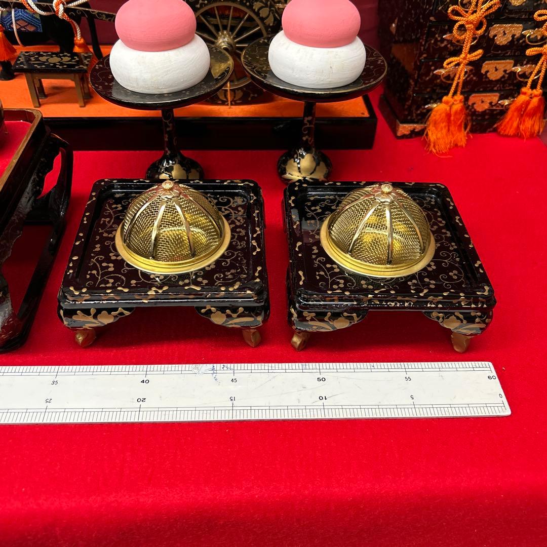 326】ひな祭り＊45号9品雛道具木製