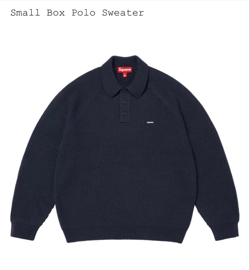 トップス Small Box Polo Sweater NAVY M Supreme Small Box Polo Sweater (FW25) - $158