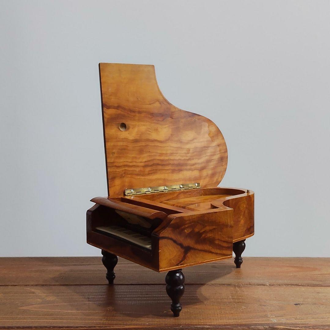 スイス製 REUGE リュージュ グランドピアノ型 木製 オルゴール 魔笛