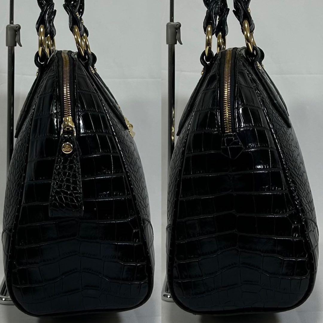 極美品】ヴィヴィアンウエストウッド オーブ 2way ハンドバッグ クロコ