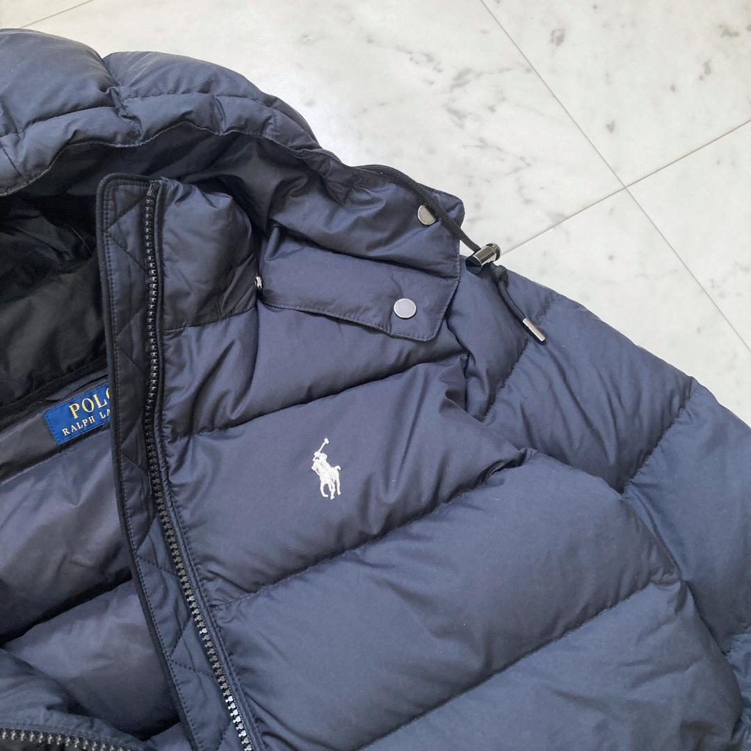 極美品 ラルフローレン ダウンジャケット S 濃紺 ネイビー - メルカリ