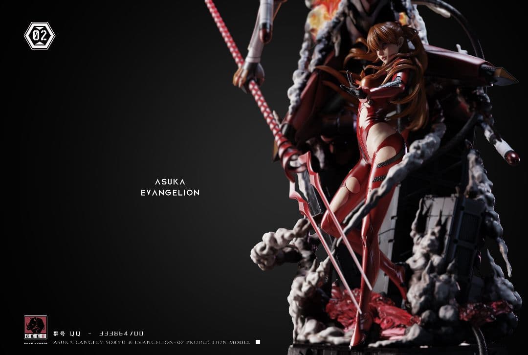 海外ガレージキット アスカ&エヴァ2号機 1/4スタチュー - メルカリ