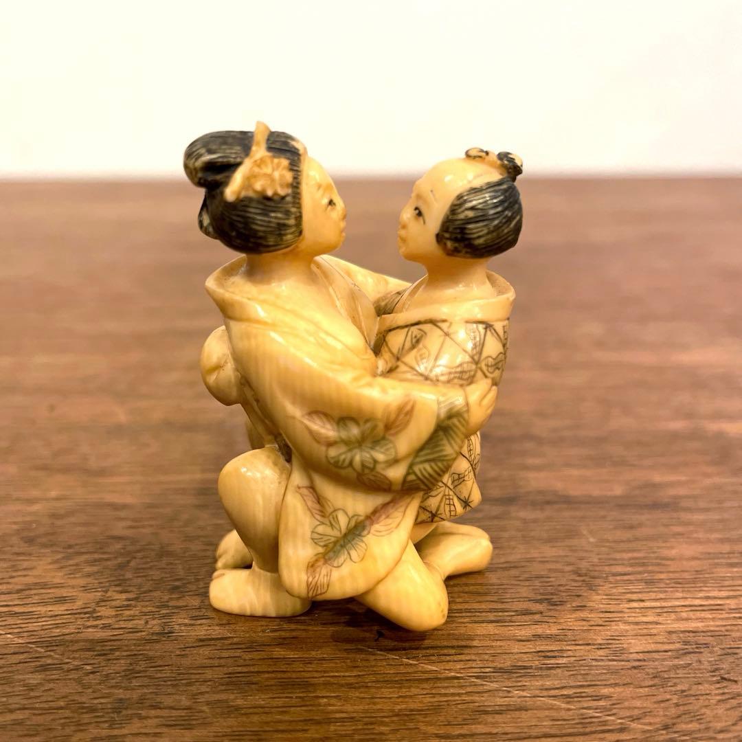 春画 根付 置物 天然素材 骨董 古美術 - メルカリ