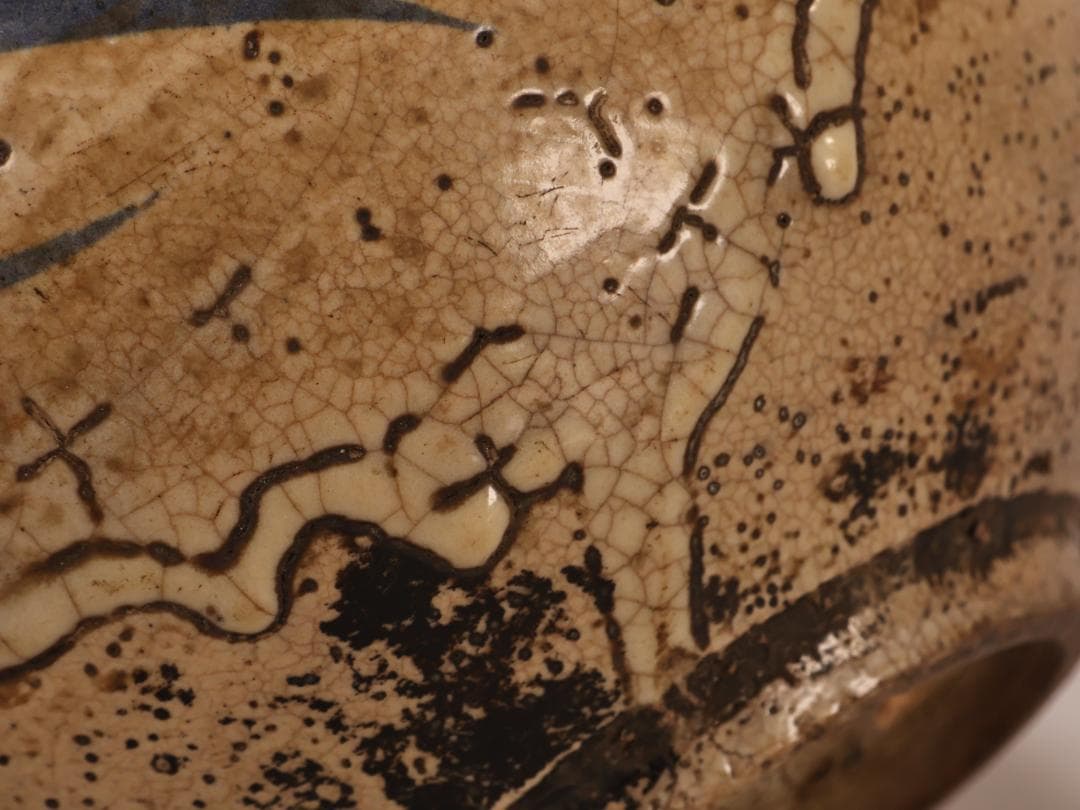 BK403 朝鮮美術 李朝 染付 壷 高さ約13㎝ 白磁 古美術 古道具 時代